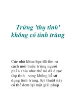 Trứng ''''thụ tinh'''' không có tinh trùng ppsx