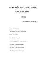 BỆNH TIÊU THƯỢNG BÌ PHỎNG NƯỚC BẨM SINH (Kỳ 1) docx