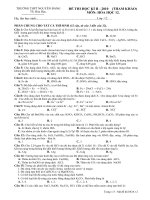ĐỀ THI HKII 2010- NGUYỄN ĐÁNG ( MẪU)