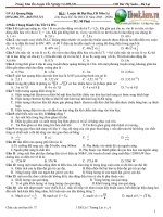 Bộ 6 Đề Trắc Nghiệm Vật Lý - Giáo viên: Lê Quang Điệp docx