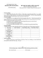 Đề thi Olympic lịch sử lớp 10_Thanh thủy