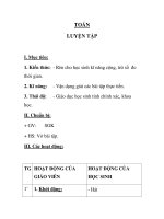 TOÁN LUYỆN TẬP tuần 25 docx