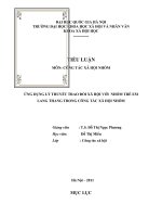 trao đổi xã hội và ứng dụng trong CTXH nhóm