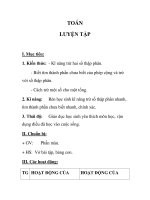 TOÁN LUYỆN TẬP tuần 11 ppt