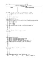 Kiem tra trac nghiem So hoc 6-Uoc va Boi