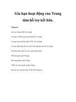 Gia hạn hoạt động của Trung tâm hỗ trợ kết hôn pot