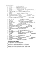 CÂU ĐK-BỊ ĐỘNG