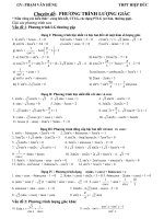 Chuyên đề: LƯỢNG GIÁC