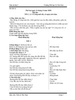 GIÁO ÁN CÁC MÔN TUẦN 1