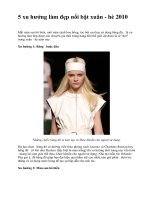 5 xu hướng làm đẹp nổi bật xuân ppsx