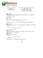 Đề Thi Sinh Giỏi Toán Toán 12 Tỉnh Nam Định [2008 - 2009] - Vòng 1 ppt