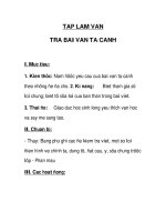 Tập làm văn trả bài văn tả cảnh pot