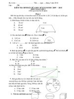 Đề thi toán Cuối kì II. 09-10