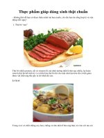 Thực phẩm giúp dáng xinh thật chuẩn pps