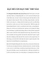 Kiến thức cha me cần biết - Phần 4 pps