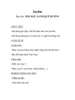 Âm nhạc Học hát : BÀI MÀU XANH QUÊ HƯƠNG ppsx