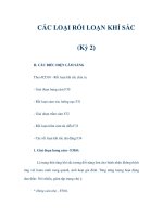 CÁC LOẠI RỐI LOẠN KHÍ SẮC (Kỳ 2) ppt