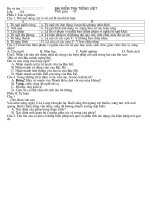 Bài kiểm tra Tiếng Việt 8