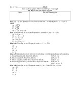 Kiem tra trac nghiem So hoc 6-Boi va uoc cua mot so nguyen