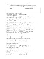 Kiem tra Trac nghiem DS 8.3,4,5