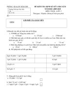 ĐÈ KIỂM TRA GIỮA HỌC KÌ II.LỚP 5