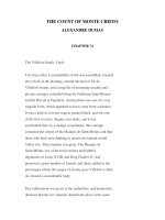 LUYỆN ĐỌC TIẾNG ANH QUA CÁC TÁC PHẨM VĂN HỌC -THE COUNT OF MONTE CRISTO ALEXANDRE DUMAS CHAPTER 74 ppt