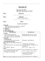 Giáo án Lớp 4-Tuần 27-CKT