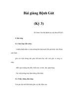 Bài giảng Bệnh Gút (Kỳ 3) potx