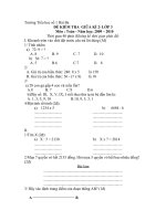 ĐỀ THI GIỮA KÌ II 2009-2010