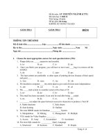 Đề thi Tiếng Anh chuyên ngành CNTT