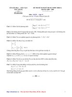 Đề thi chọn Học Sinh Giỏi - TOÁN 12 - Sóc Trăng [2008-2009] pptx