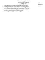 ONE-PERIOD TEST ( 12 )