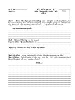 ĐỀ KIỂM TRA CÔNG NGHỆ 8