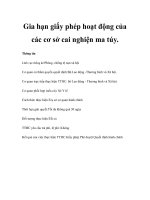 Gia hạn giấy phép hoạt động của các cơ sở cai nghiện ma túy. potx