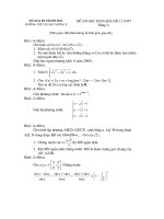 Đề Thi HSG Toán 12 - THPT Quảng Xương II - Thanh Hoá pot