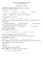 kiểm tra khảo sát giữa kì hai