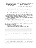 Hướng dẫn báo cáo nội dung xây dựng THTT - HSTC