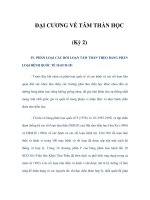 ĐẠI CƯƠNG VỀ TÂM THẦN HỌC (Kỳ 2) pptx