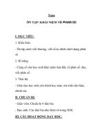 Toán ôn tập Khái niệm về phân số ppsx