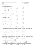 Đề GK II Lớp 4 - Dung