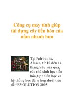 Công cụ máy tính giúp tái dựng cây tiến hóa của nấm nhanh hơn pptx