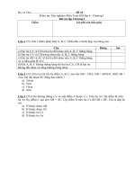 Kiem tra trac nghiem HH6-On tap chuong I