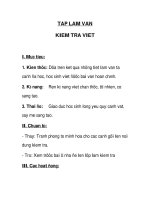 Tập làm văn Kiểm tra viết ppt