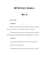 BỆNH DẠI ( Rabies ) (Kỳ 1) pps