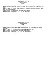 De  kiem tra mot tiet vat ly 6 - Tiet 27