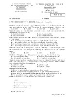 Đề Thi Thử ĐH Môn LÝ Lần I - THPT Chuyên Hùng Vương - Phú Thọ [2009 - 2010] potx