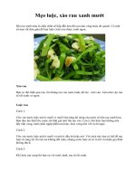 Mẹo luộc, xào rau xanh mướt ppsx