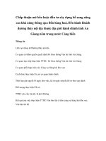 Chấp thuận mở bến hoặc đầu tư xây dựng bổ sung nâng cao khả năng thông qua Bến hàng hoá, Bến hành khách đường thủy nội địa thuộc địa giới hành chính tỉnh An Giang nằm trong nước Cảng biển doc