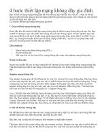 Thiết lập mạng không dây