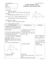 Giáo án Hình học 9 ( 3 cột )